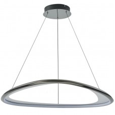 Φωτιστικό Κρεμαστό Φ71 LED 57W 6700lm 230V Θερμό Φως σε Χρώμιο GETAFE 003064-028097